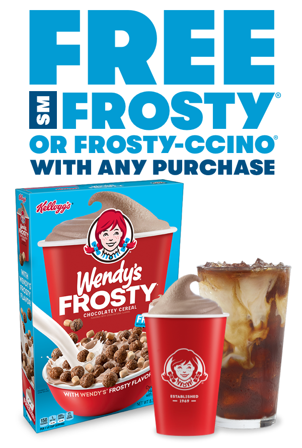Free Wendy's Small Frosty or Frosty-ccino w/ Purchase (QR Scan, App Orders)