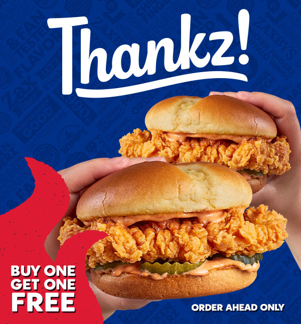 Zaxby's: Buy One, Get One Free Signature Sandwich Meals (YMMV, Select Customers)