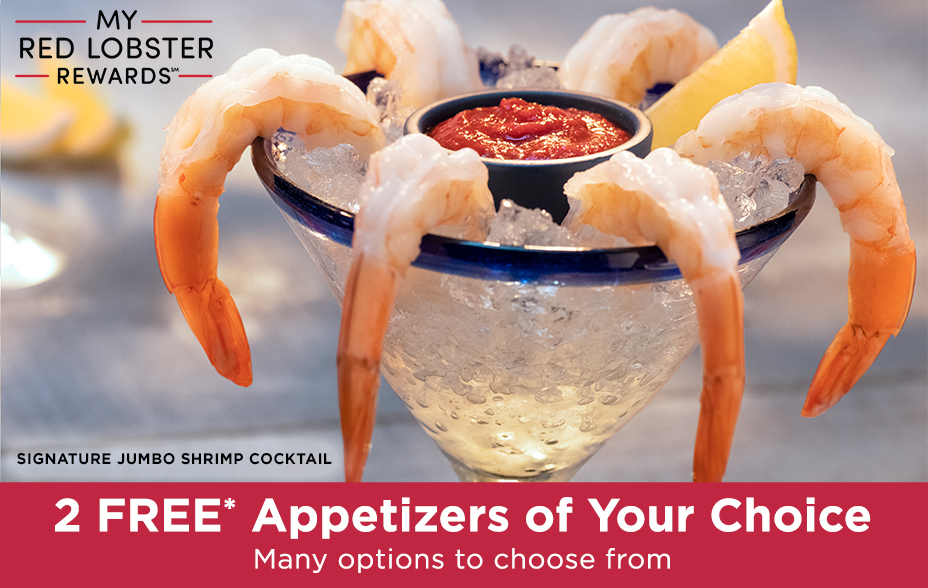Red Lobster: 2 Free Appetizers + 2 Free Cans of Pepsi