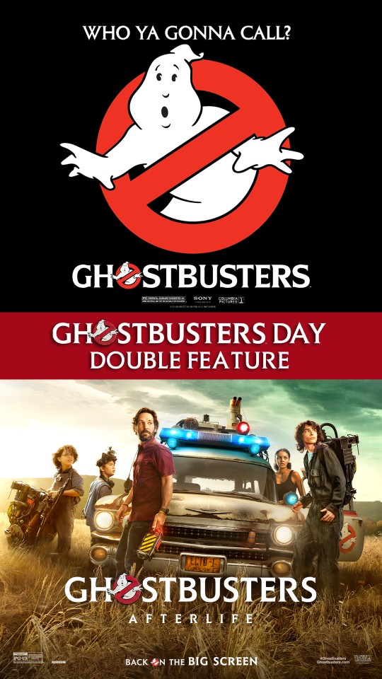 Ghostbusters Day Double Feature for $5 at AMC Theatres on June 8th