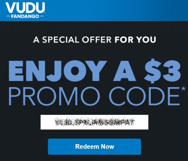 Free $3 VUDU Credit Code in "We Miss You | Don’t Miss This Special Offer" E-Mail (YMMV)