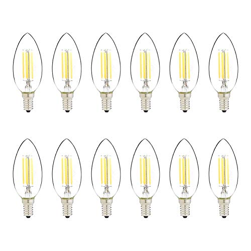 12-Pack Amazon Basics 60W Equivalent B11 Dimmable LED Light Bulb (Soft White) $4.95
