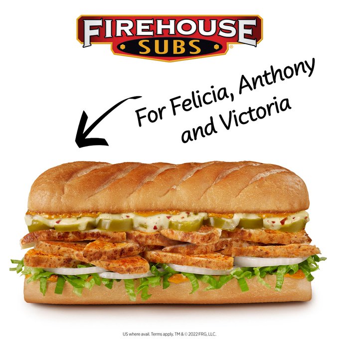 Firehouse Subs Name of the Day (Free Medium Sub w/ any purchase) - First Name Begins with FA or LA for 12/14 (New Names Tomorrow)