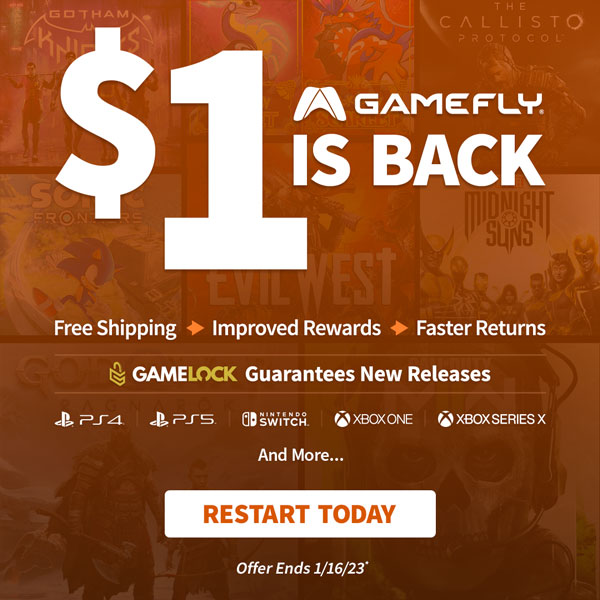 GameFly Select Former Members 1 for 30Days
