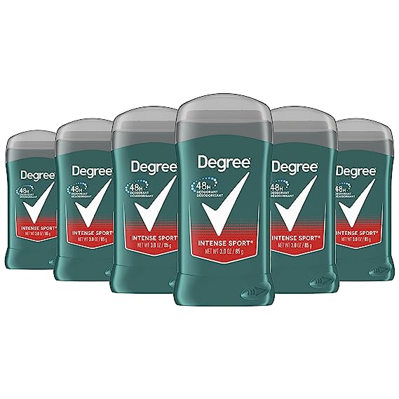 6-Pack of 3oz Degree Men Original Deodorant 48-Hour Odor Protection Intense Sport Deodorant For Men $10.41 w/ Subscribe & Save