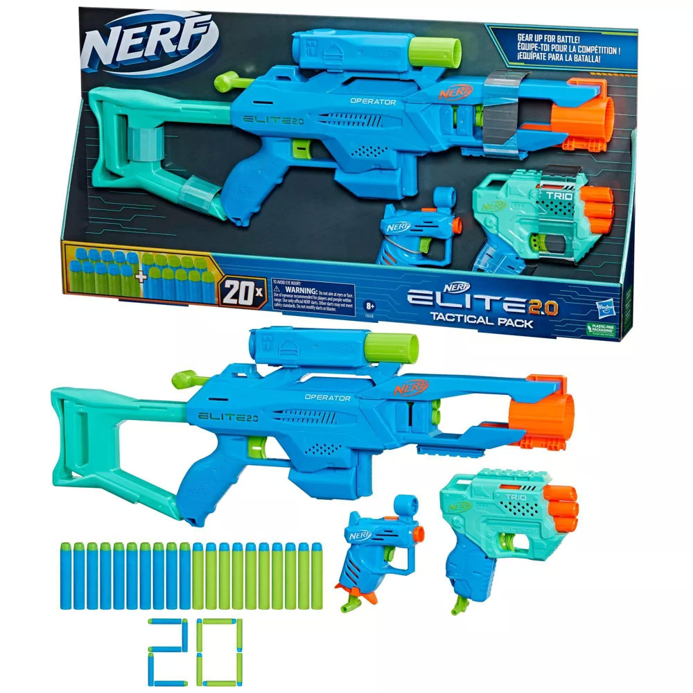 Den aktuelle bunker Foresee NERF Blasters: Minecraft Sabrewing Motorized Bow $12.75, 3-Pack Elite 2.0  Tactical