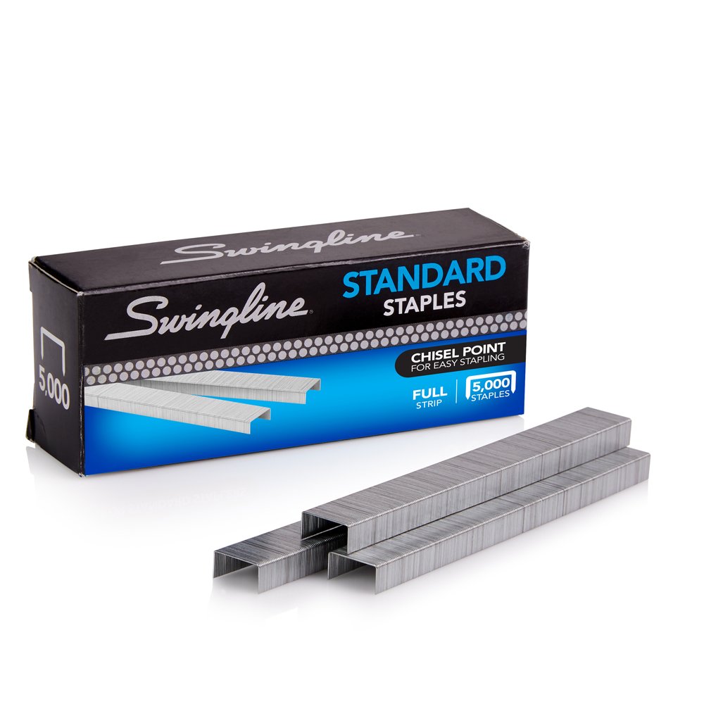 5000-Count Swingline Standard Staples (1/4" Length, 210/Strip) $1