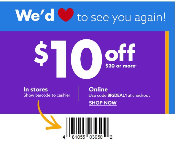 10 off 40 big lots