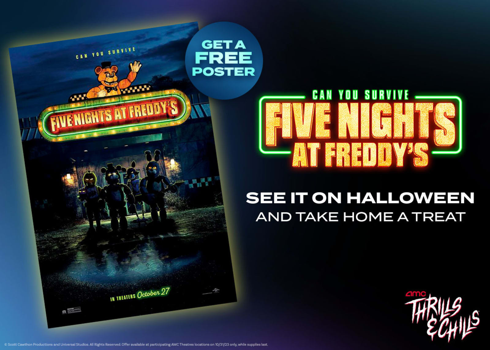 AMC Theatres Buy Movie Ticket for Five Nights at Freddy's for