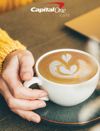Capital One Café: Free Handcrafted Beverage Coupon (Texted to phone and saved to Google or Apple Wallet)