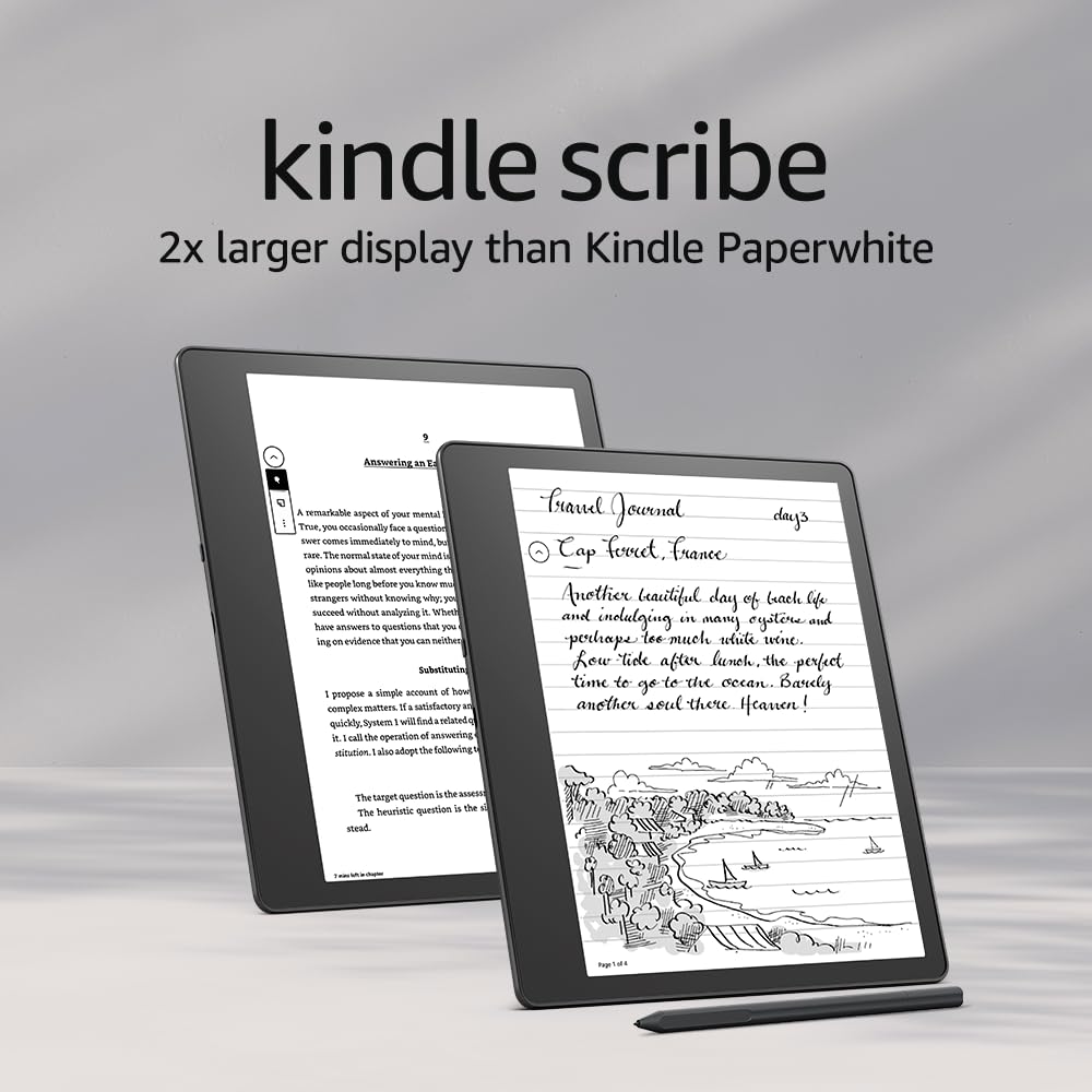 Kindle Scribe 10.2 Paperwhite Tablet + 3-Mo. Kindle Unlimited: 16GB w/ Basic  Pen