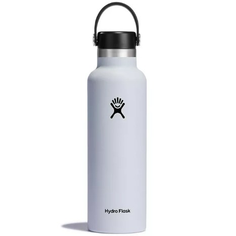 21oz Hydro Flask Standard Mouth Bottle Dew or White