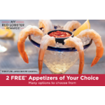 Red Lobster: 2 Free Appetizers + 2 Free Cans of Pepsi