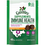 Select Amazon Accounts: 40-Ct Greenies Supplements Dog Immune Health Soft Chews $5.25 w/ Subscribe &amp; Save