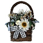 Select Walmart Stores: Way To Celebrate Harvest Basket Wreath (Cream Sunflower) $2.50 &amp; More + Free Store Pickup