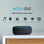 Amazon Echo Dot Smart Speaker with Alexa (3rd Gen, Charcoal) $15 + Free Store Pickup