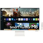 Samsung 32" M80B 4K UHD HDR Smart Computer Monitor w/ Streaming TV (White) $350 + Free Shipping