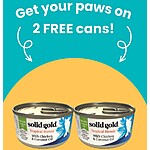 2-Count Cans of Solid Gold Wet Cat Food Free + Free Delivery