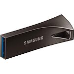 256GB Samsung BAR Plus USB 3.1 Flash Drive (Gray) $20