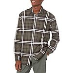Amazon Essentials 100% Cotton Men's Long-Sleeve Flannel Shirt (various colors) $7.40