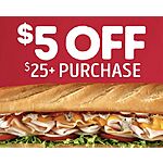 Firehouse Subs: $5 Off $25+ Orders via App or Online (Valid 5/11 &amp; 5/12 only)