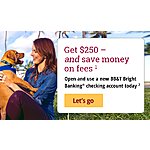BB&amp;T Bright Banking: Get $250 When You Open &amp; Use New Checking Account by October 10, 2019