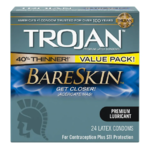 24-Count Trojan Sensitivity BareSkin Lubricated Latex Condoms $11.50 &amp; More + Free Store Pickup