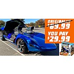 Six Flags Over Georgia Seasons Pass Holders: Hot Wheels Ultimate Drive-Thu Ticket + Hot Wheels 3-Car Pack &amp; New Bright 1:24 R/C Hot Wheels Monster Truck ($20 value) for $29.99
