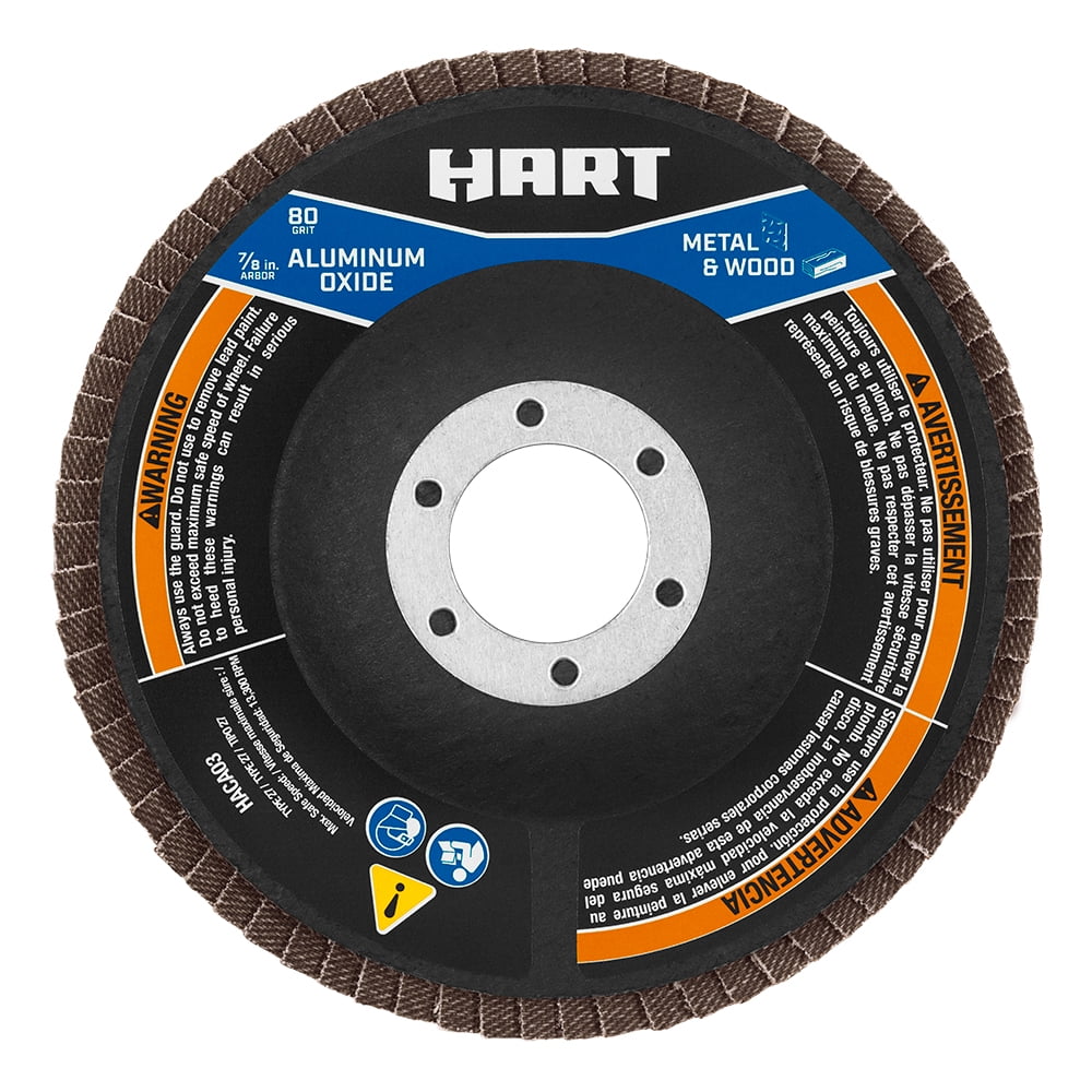 Hart 2-Piece 4.5" Flap Disc 80-Grit for $0.50