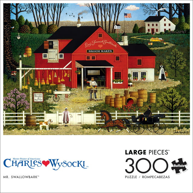 300-Piece Charles Wysocki Mr. Swallowbark Large Pieces Jigsaw Puzzle $1