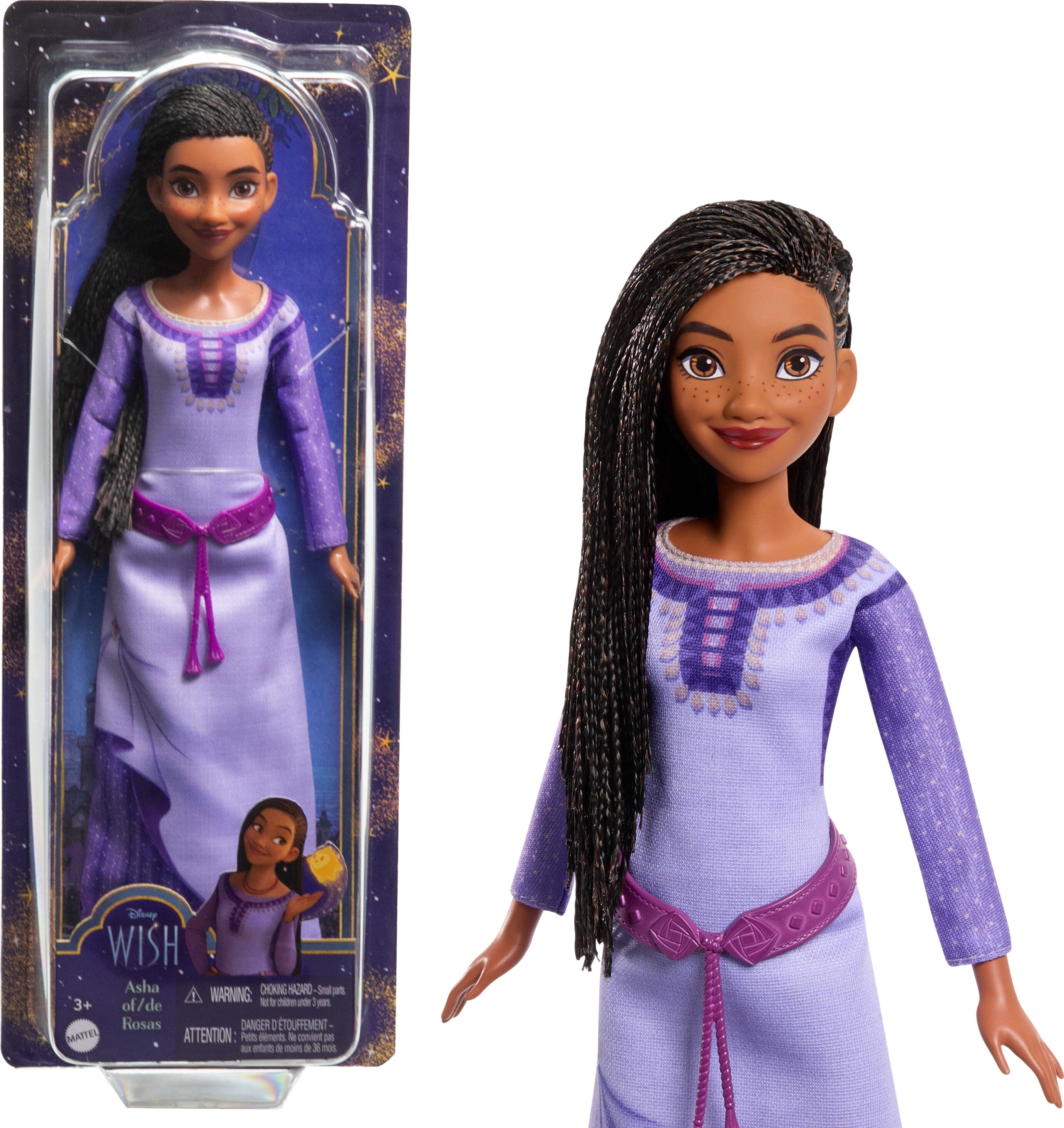 Mattel Disney Wish Toys:  Asha of Rosas Doll $2.90, Dahlia of Rosas Doll $2.53, Star & Valentino Mini Playset w/ Goat & Star Mini Figures $5.49