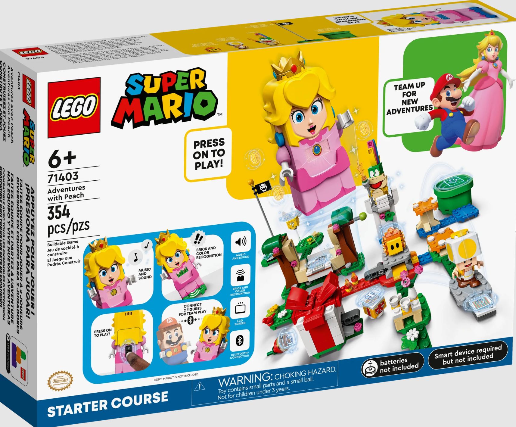354 Piece LEGO Super Mario Adventures w/ Peach Starter Course (71403)