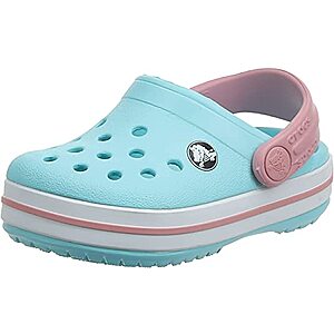 Crocs Kids Crocband Rainbow Band Clog Ice Blue White Size 9