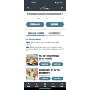 Rubios deals order online
