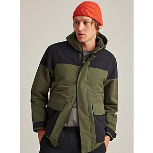 Fleece lined parka mens sale