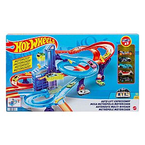 Hot wheels mega sales metropolis track set