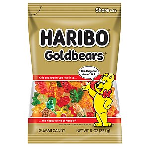 10-Pack 8oz  Haribo Gummi Candy Original Goldbears $5.51 w/ Subscribe & Save