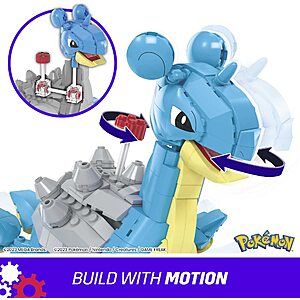 527-Piece Mega Pokémon Lapras Action Figure Building Toy Set for $  19.99
