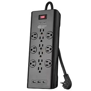 Select Home Depot Stores: Commercial Electric 6' 12-Outlet Black Surge Protector $10 (Availability/Stock May Vary)