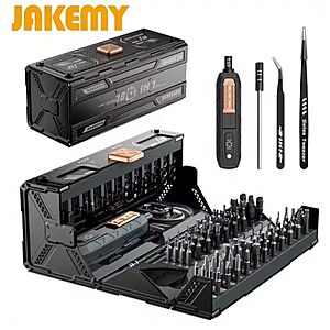 Jakemy 180-in-1 Magnetic Precision Screwdriver Set $16.90 + Free Shipping
