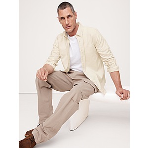 Banana Republic: Men's Cotton Flannel Shirt $19.98, Women's V-Neck Top $17.58 & More + Free Shipping on $50+
