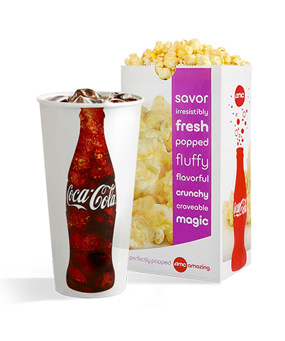AMC Theatres - Cameo Size Popcorn & Fountain Drink Combo for Teens $5