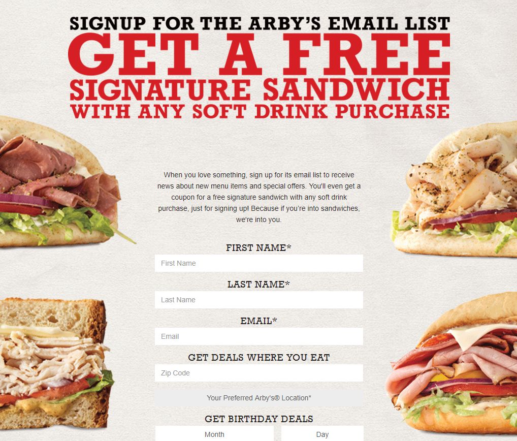 Arby's Printable Coupons 2024