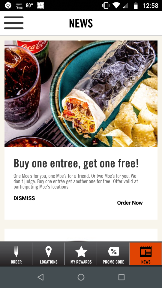 Moe S Southwest Grill Buy One Entree Get One Free Today