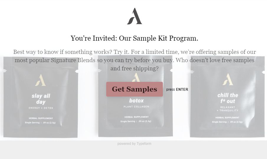 Free Apothokary Signature Blends Sample Kit