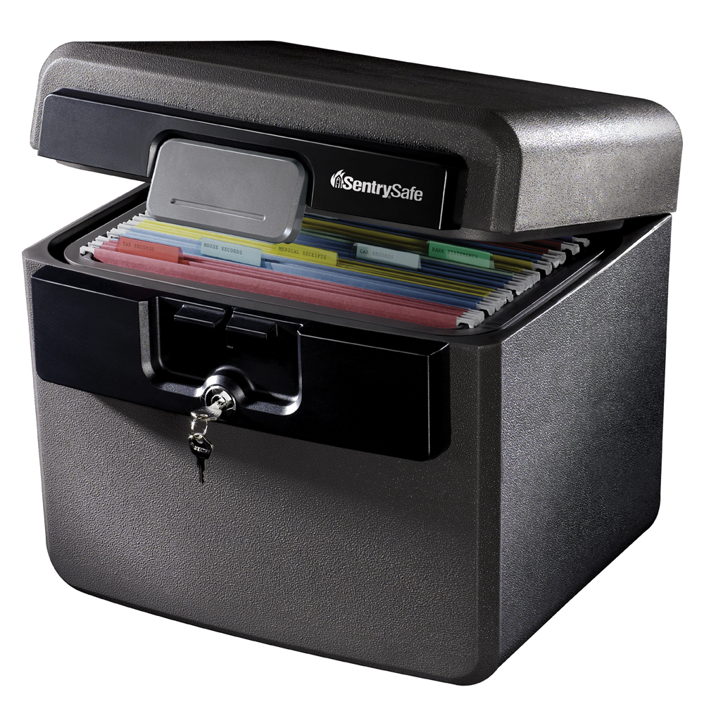 0 65 Cu Ft Sentrysafe Fire Resistant Waterproof Box W Key Lock