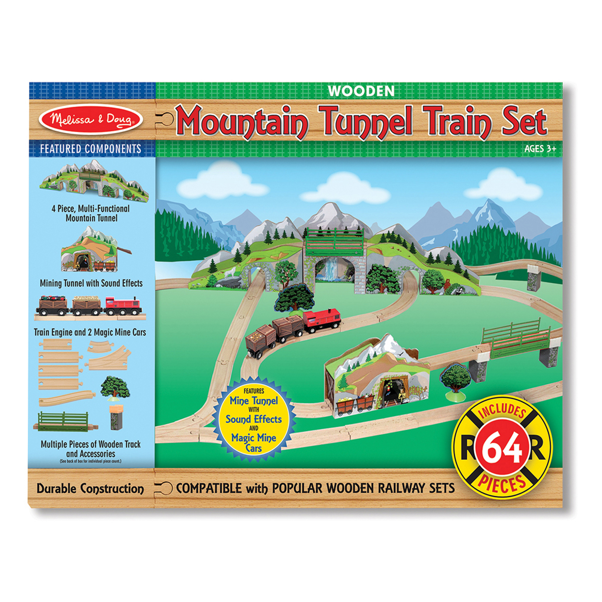 wooden train set melissa and doug