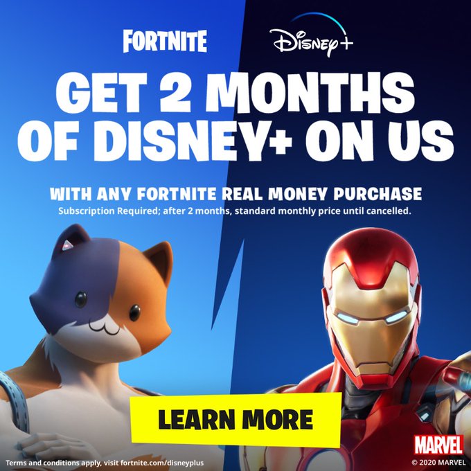 Free 2 Months Of Disney When You Buy V Bucks Or Make Any Real Money Purchase