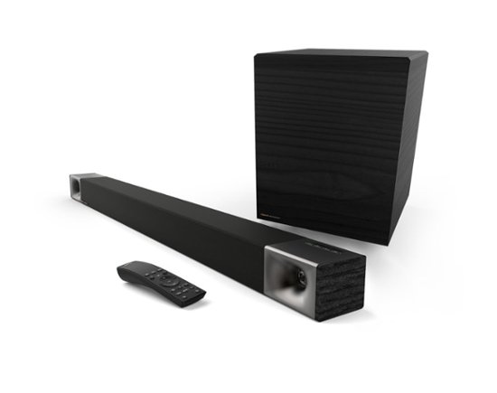 Klipsch Cinema 600 3.1 Sound Bar System with Wireless Pre-Paired 10" Subwoofer - Black $350