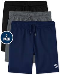 The Children's Place: Boys Basketball Shorts 3-Pack (Black/Blue/Grey or Black/Red/Navy) $13.49 + Free Shipping on $30+ or Free Store Pickup